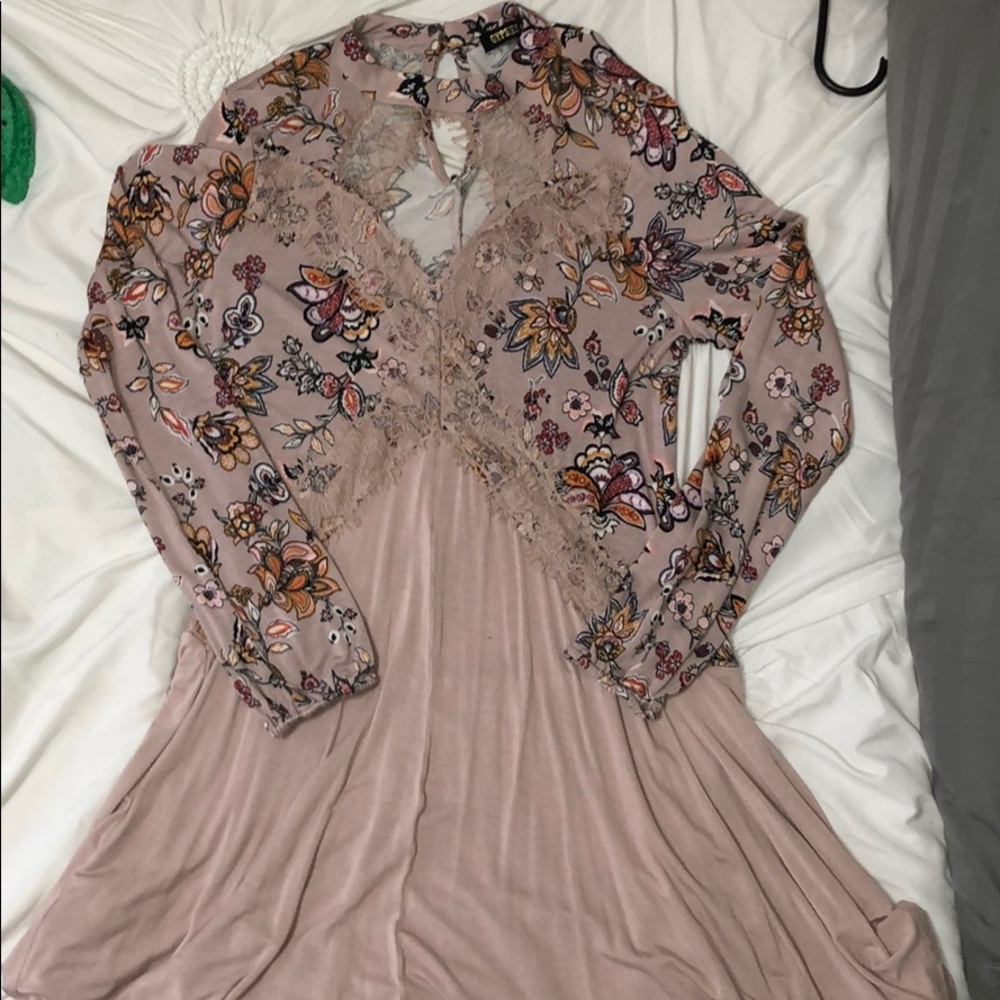 A paisley/ flower dress